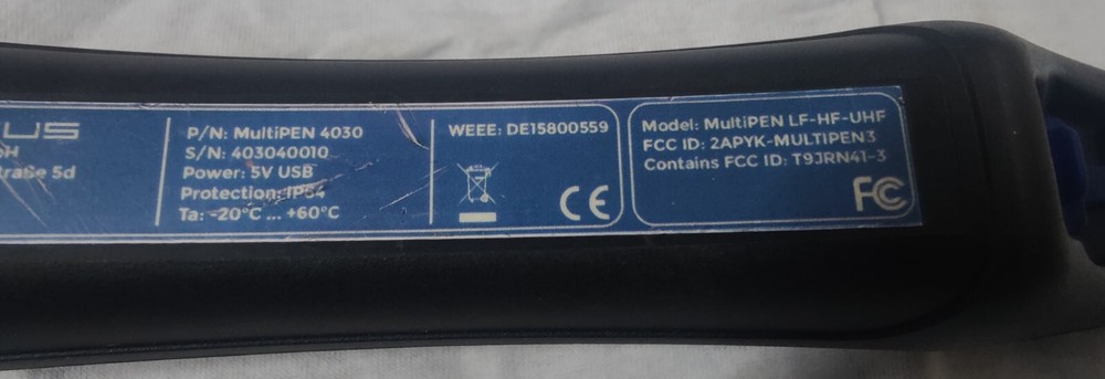TECTUS MultiPEN 4030 RFID Reader Industry LF+HF+UHF
