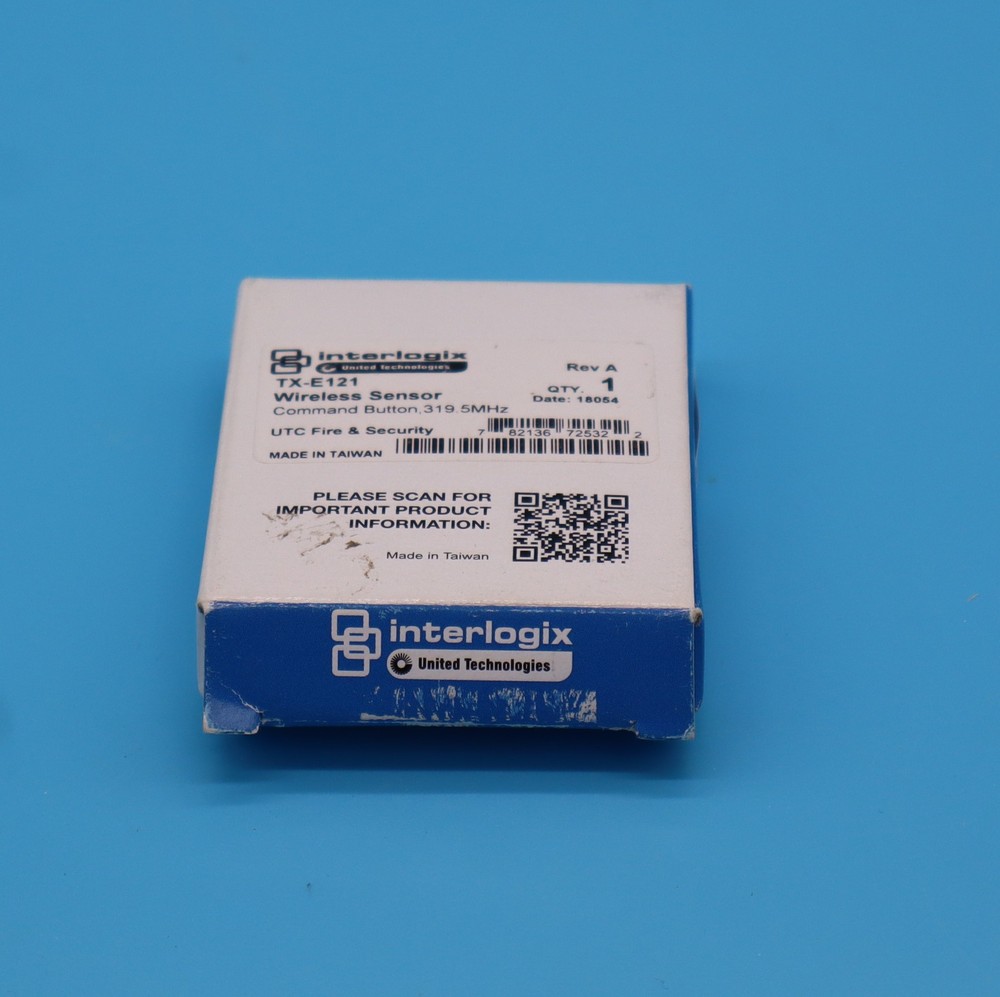 Interlogix TX-E121 Wireless Command Button 319.5MHz GE UTC Open Box