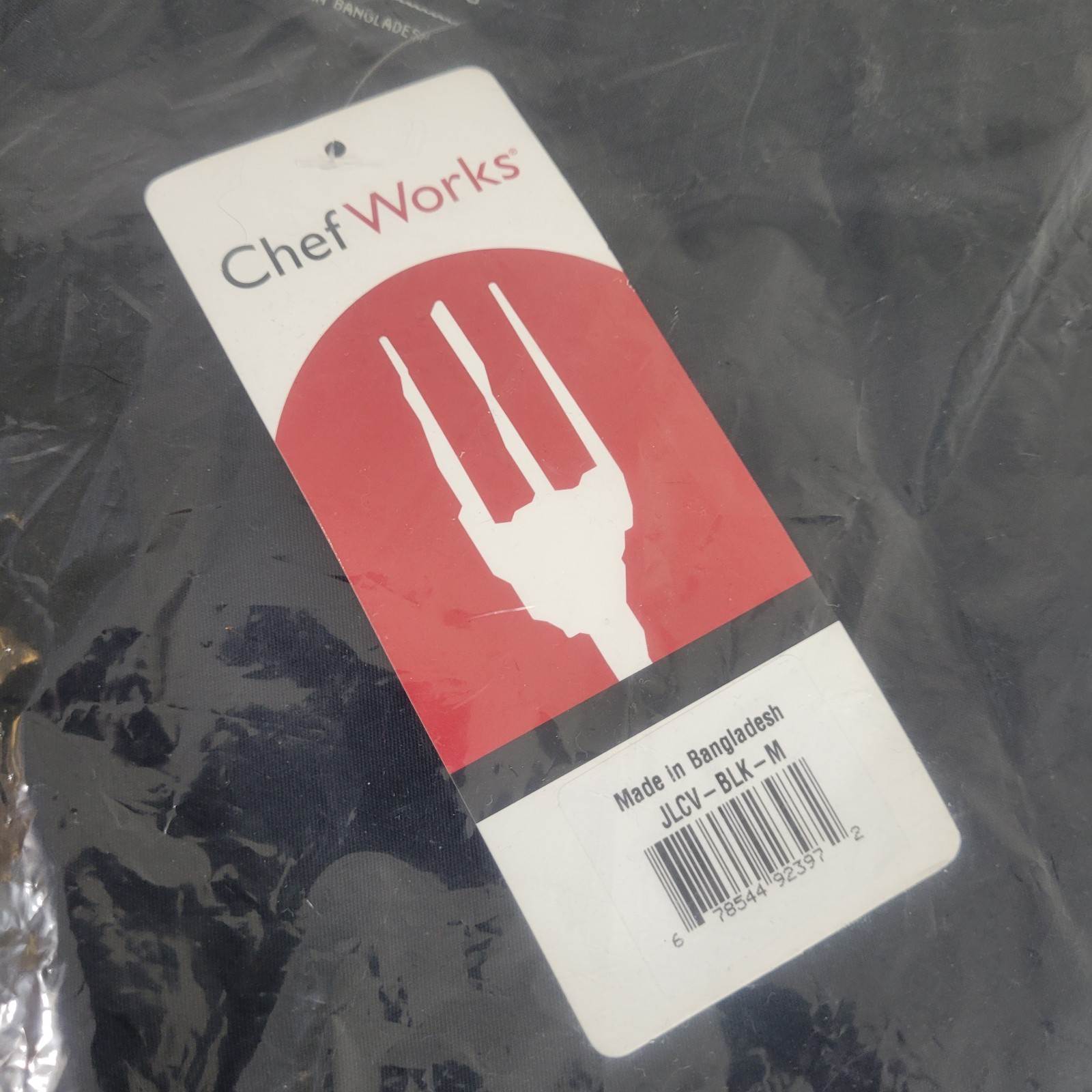 Mens Medium Montreal Cool Vent Chef Coat Shirt Black Double Breast Performance