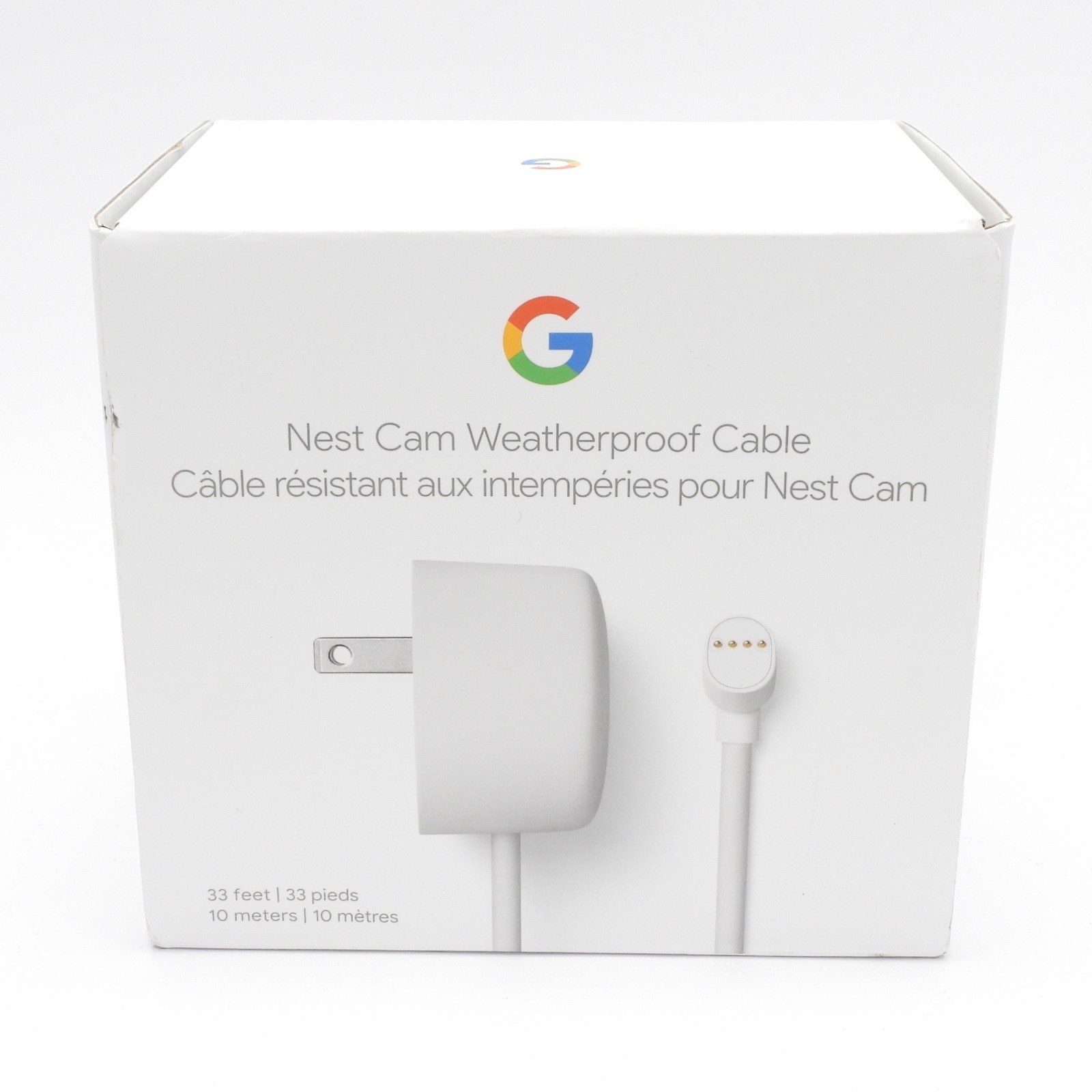 Google Cable for Nest Cam Weatherproof 10M / 33FT - (GA02278-US) Snow