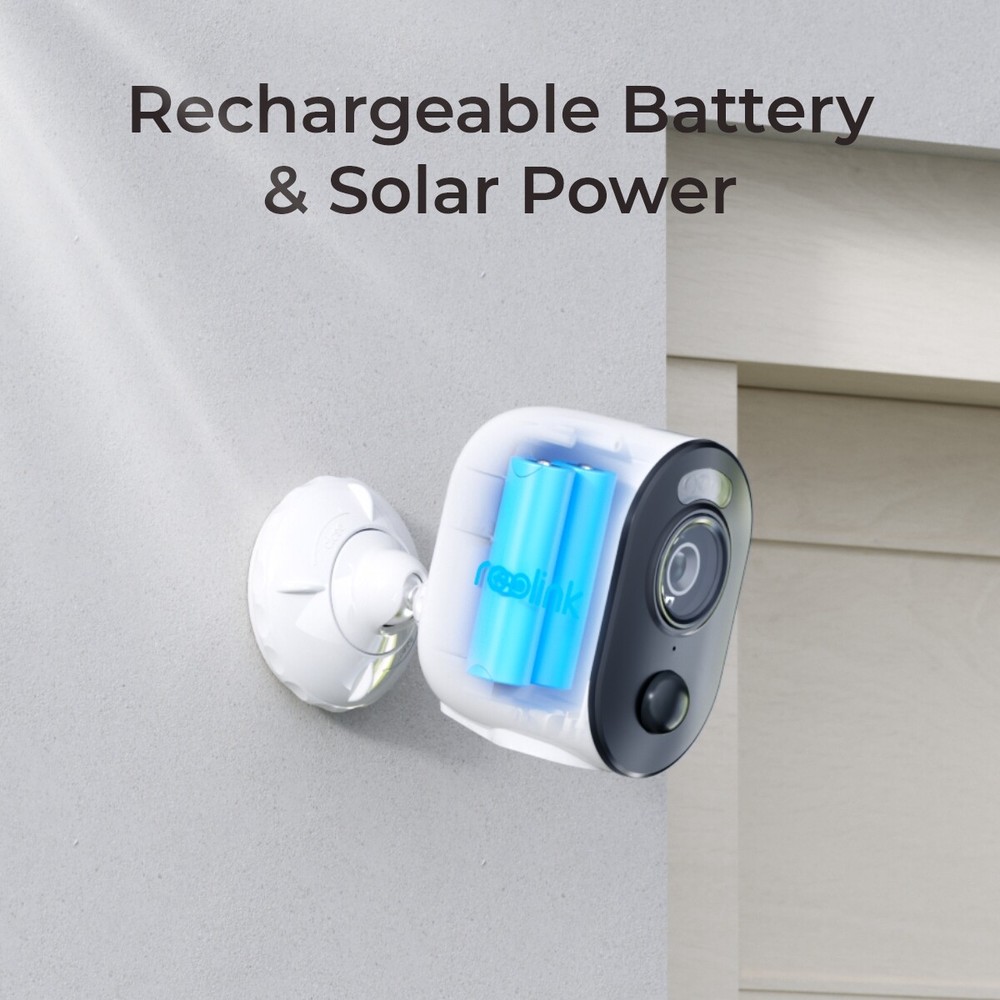 Reolink Argus 3E 3MP Wireless Wi-Fi Battery Powered Security Camera +Solar Panel