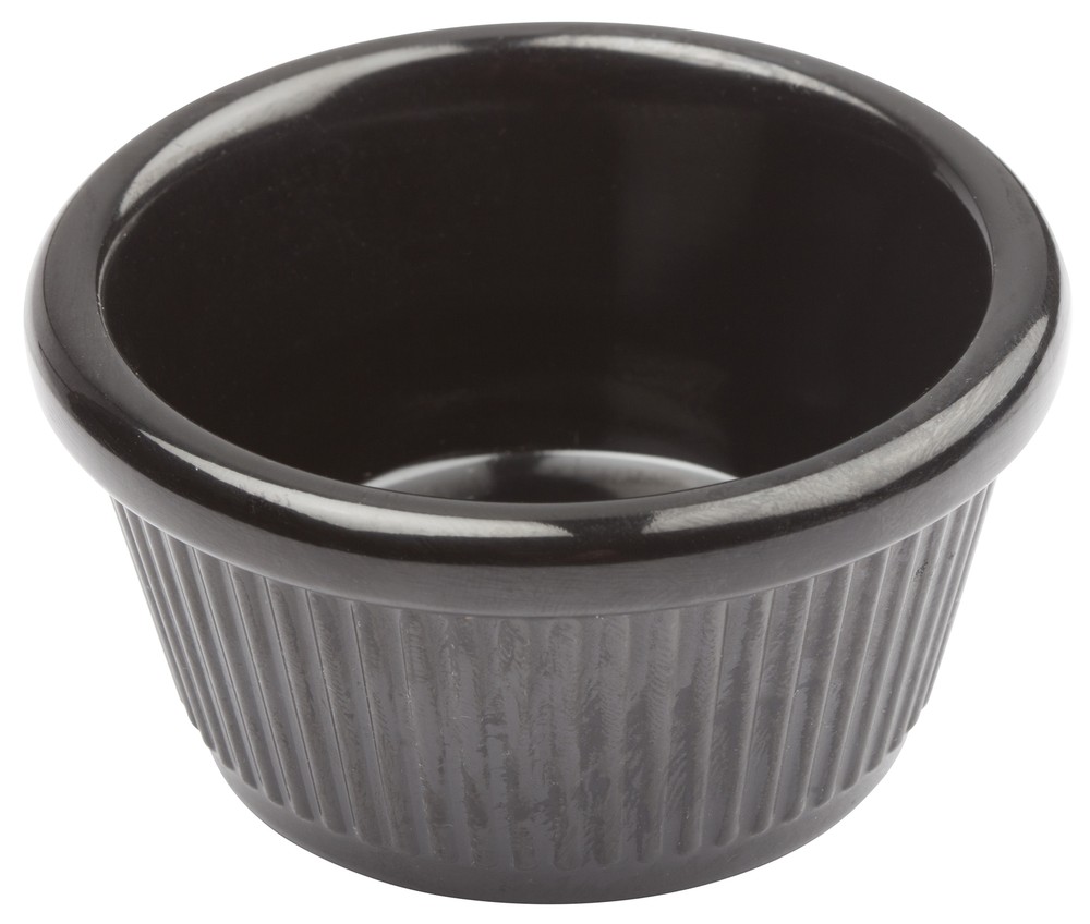 4oz Fluted Ramekins, Black (8 Dozen)