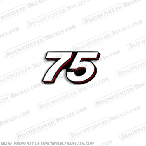 Fits Mercury Single 75 Decal 2007 - 2012