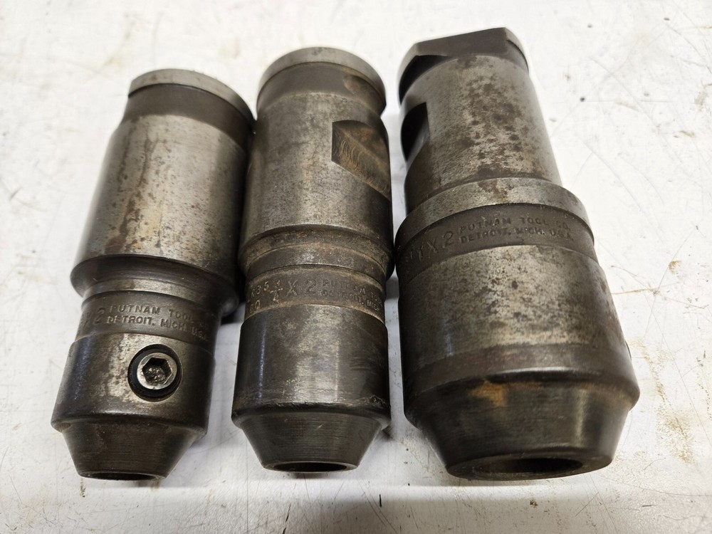 2" Putnam Quick Change Shank End Mill Holder Lot, Drill Chuck