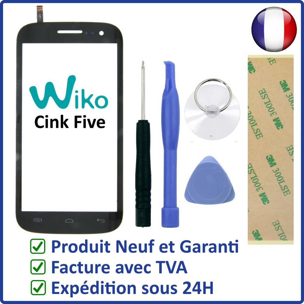 Wiko Cink Five Touch Screen Glass With Pre-Glued Adhesive Tools