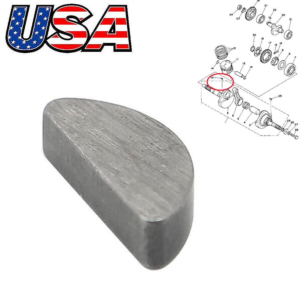 Woodruff Key Flywheel For Yamaha YZ125 250 YZ85 TTR50 110 125 DT 90280-03017-00