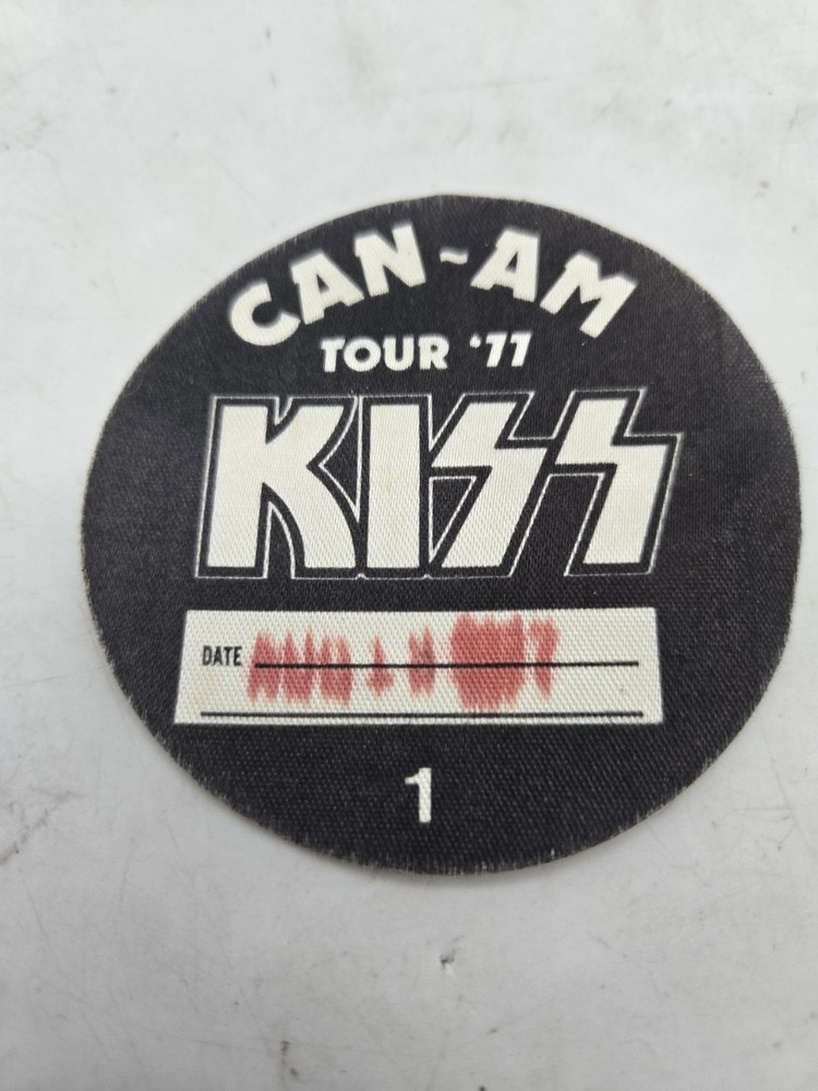 KISS Original 1977 CAN-AM Tour Backstage Concert Pass RARE ..