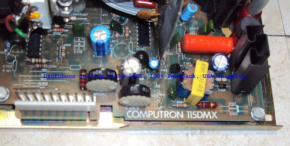 COMPUTRON Display Systems 115-103 / 115DMX Five inch B&W display Used.