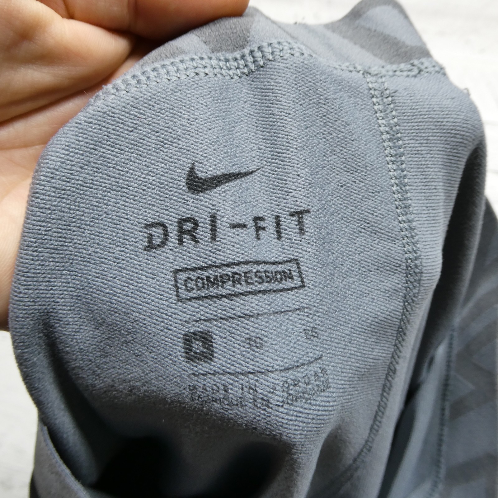 Nike Pro Dri-Fit Compression Pants Mens Medium Gray Training Leggings Athletic