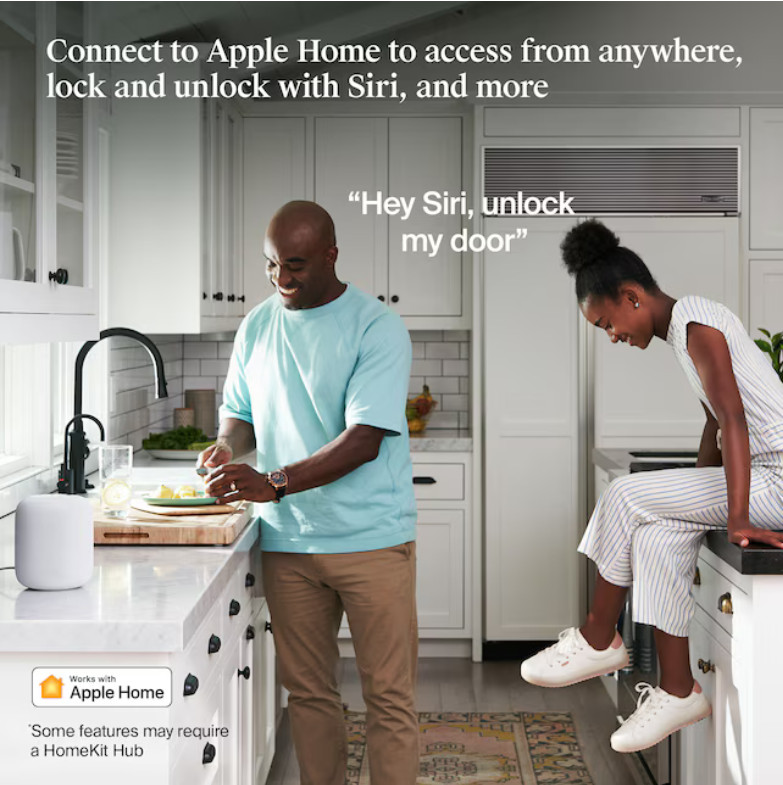 Level Lock+ Smart Lock Matte Black Smart Bluetooth Electronic Deadbolt Lock