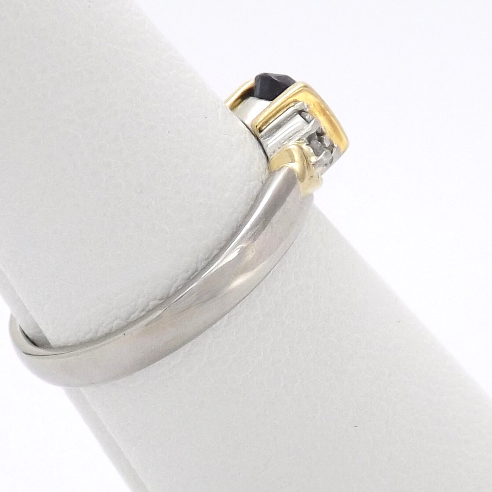 Solid Platinum 18k Gold Natural Blue Sapphire Diamond Engagement Ring Setting