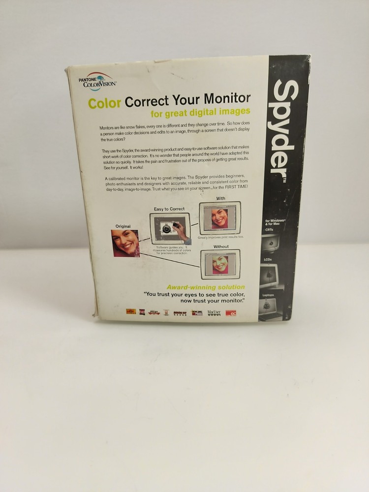 Pantone ColorVision Spyder Pro Install Software. (Excellent) Open Box