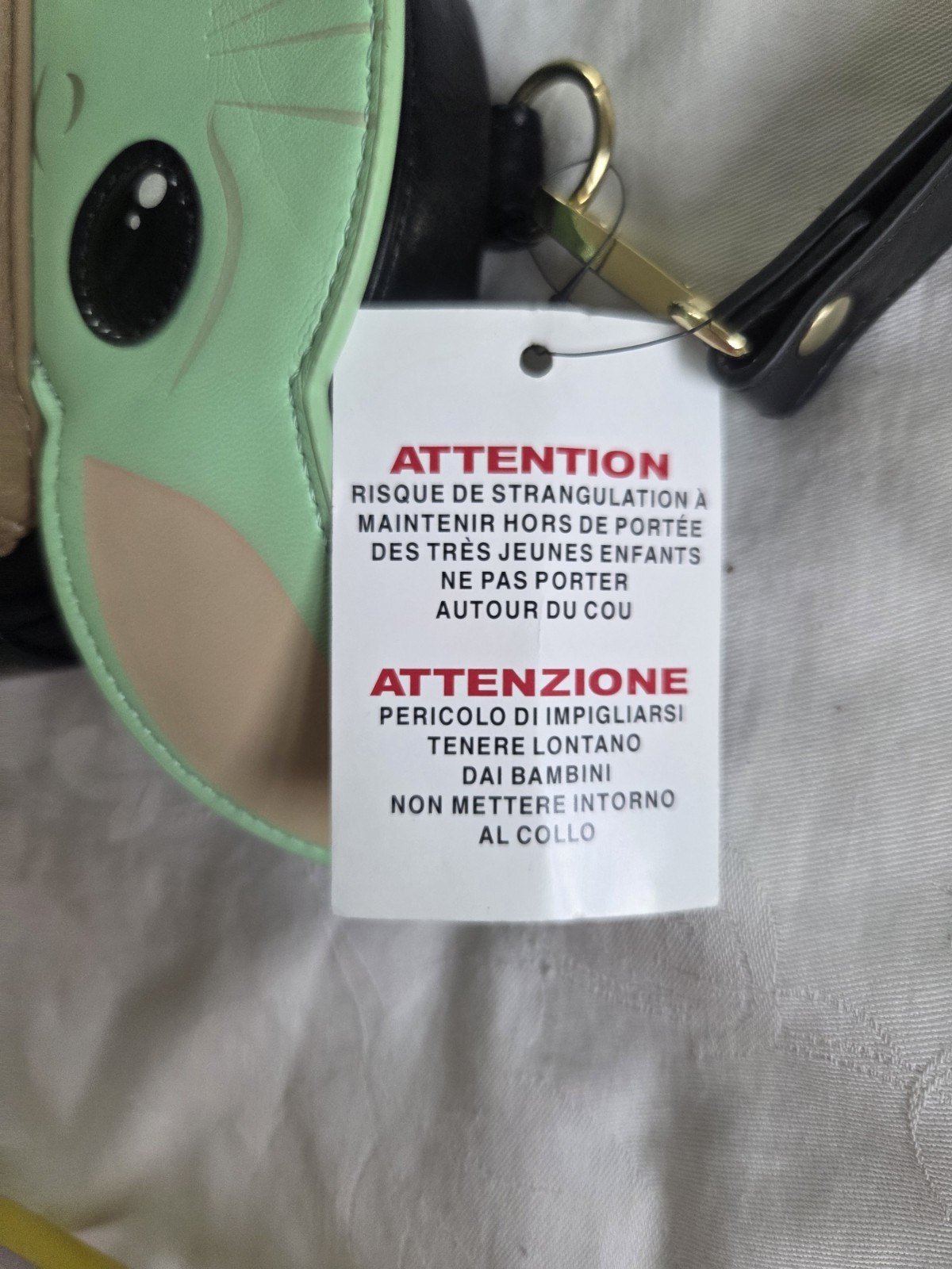 Disney Parks Loungefly Black Grogu Child Star Wars Backpack Wristlet Baby Yoda