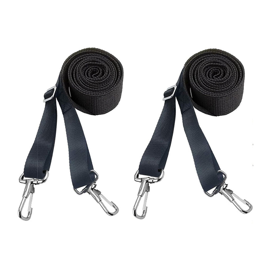 4X 28" To 60" Top Tie Down Webbing Straps For Bimini With Loop Snap Hook NEW