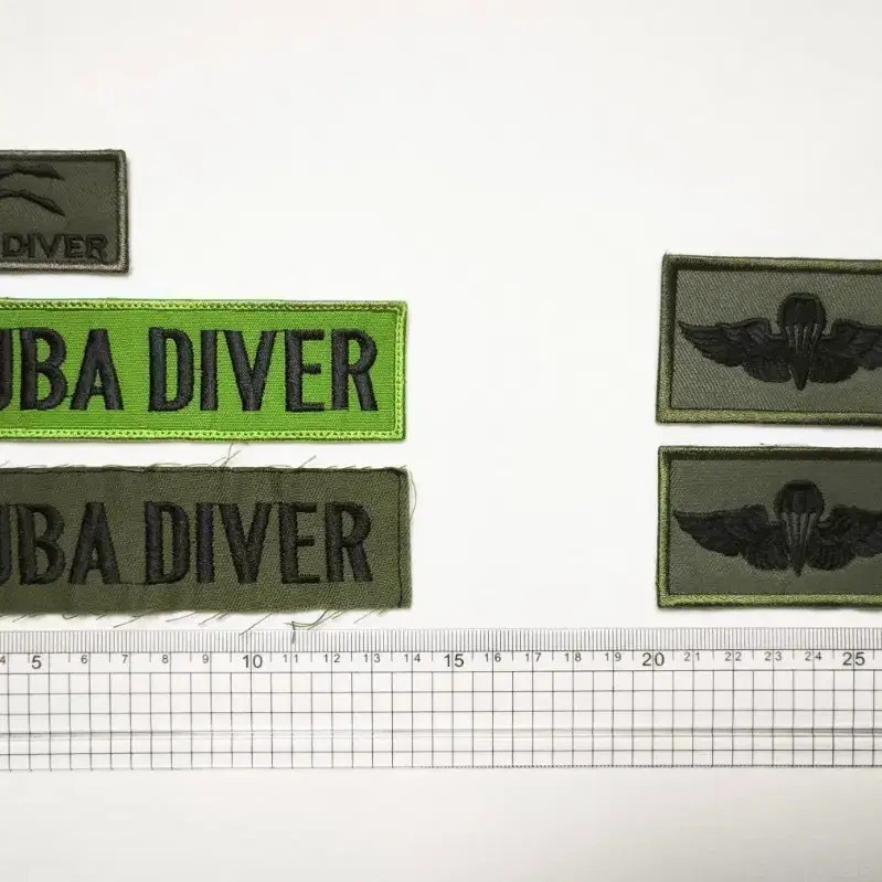 US Marine Scuba Diver & Parachute Patch Set Official