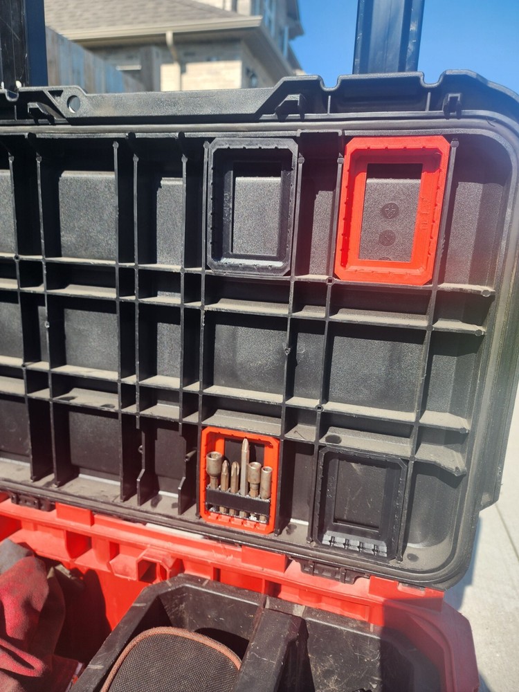 Milwaukee Packout Rolling Toolbox Lid Bit Holder Frame Upper - Red *Canada*