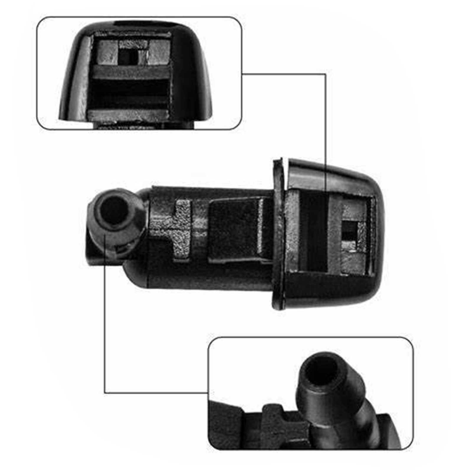 2pcs Windshield Washer Nozzle For Ford F250 F350 F450 F550 Super Duty 2011-2016
