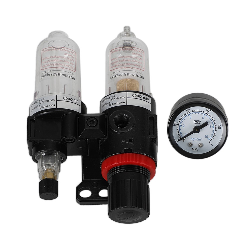 AFC-2000 Air Compressor Filter Regulator Moisture Trap Pressure Gauge R1