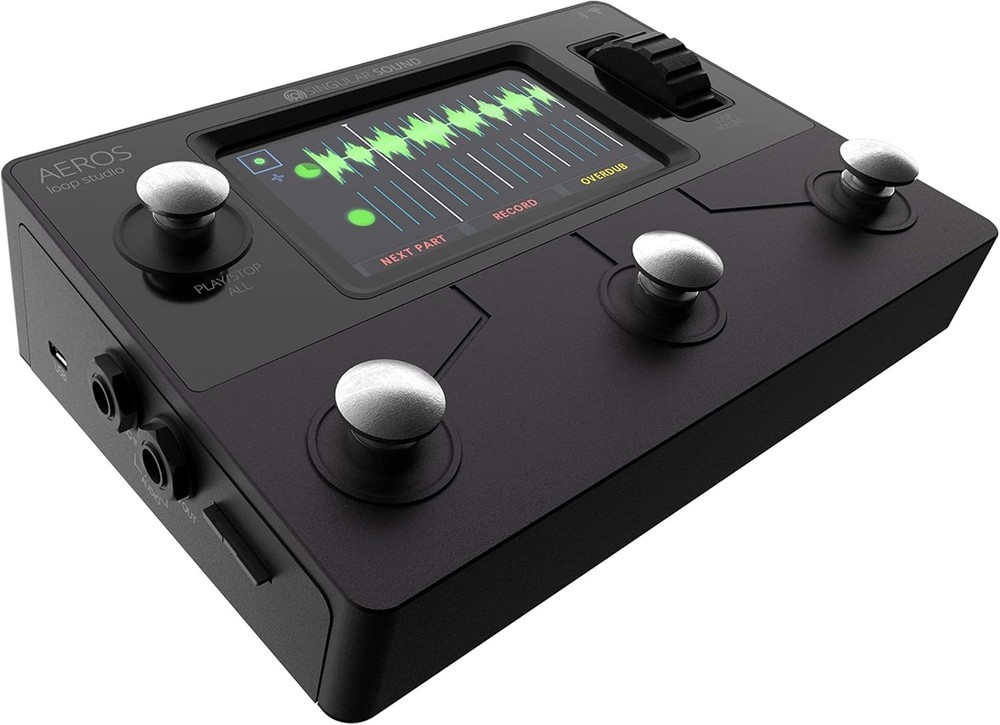 Singular Sound Aeros Loop Studio Stereo Looper Pedal Touchscreen