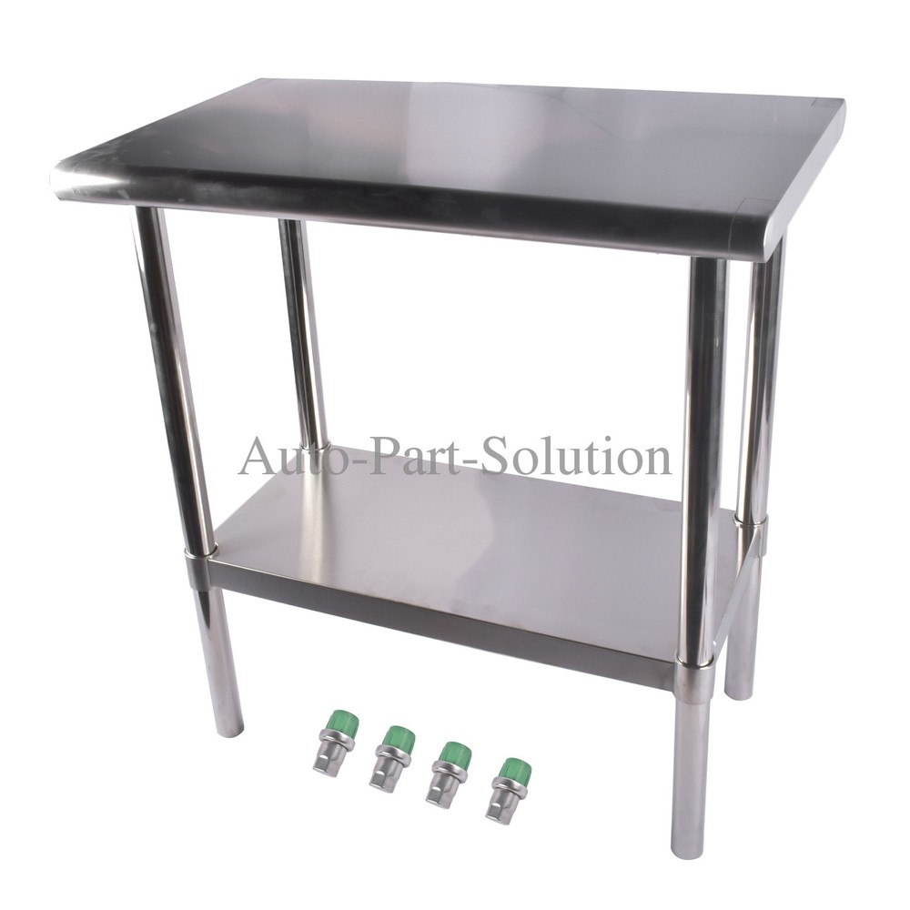 Stainless Steel Table Commercial Kitchen Work Table Prep Table, Silver