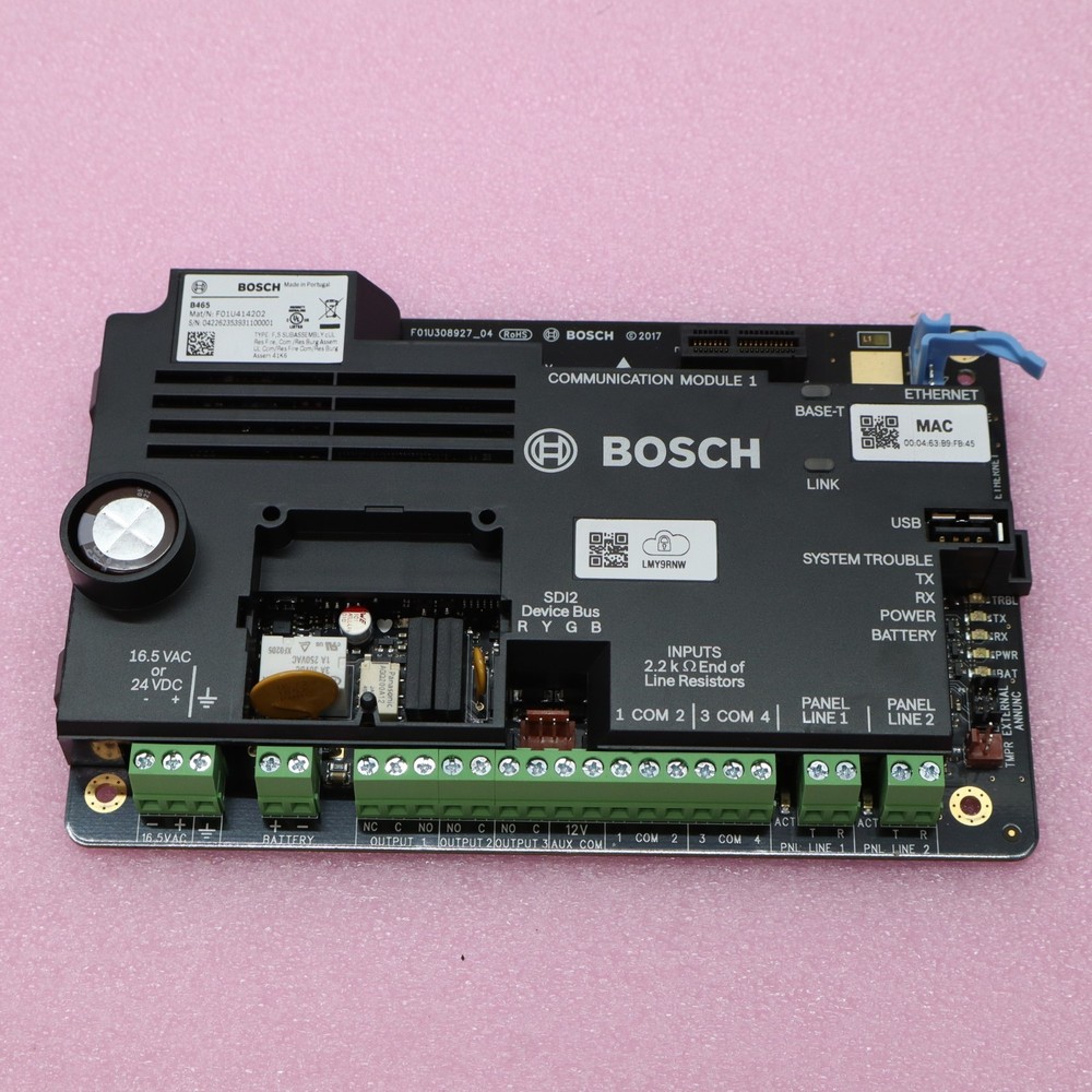 Bosch B465 Universal Dual Path Communicator Module Alarm Panel T5-E17
