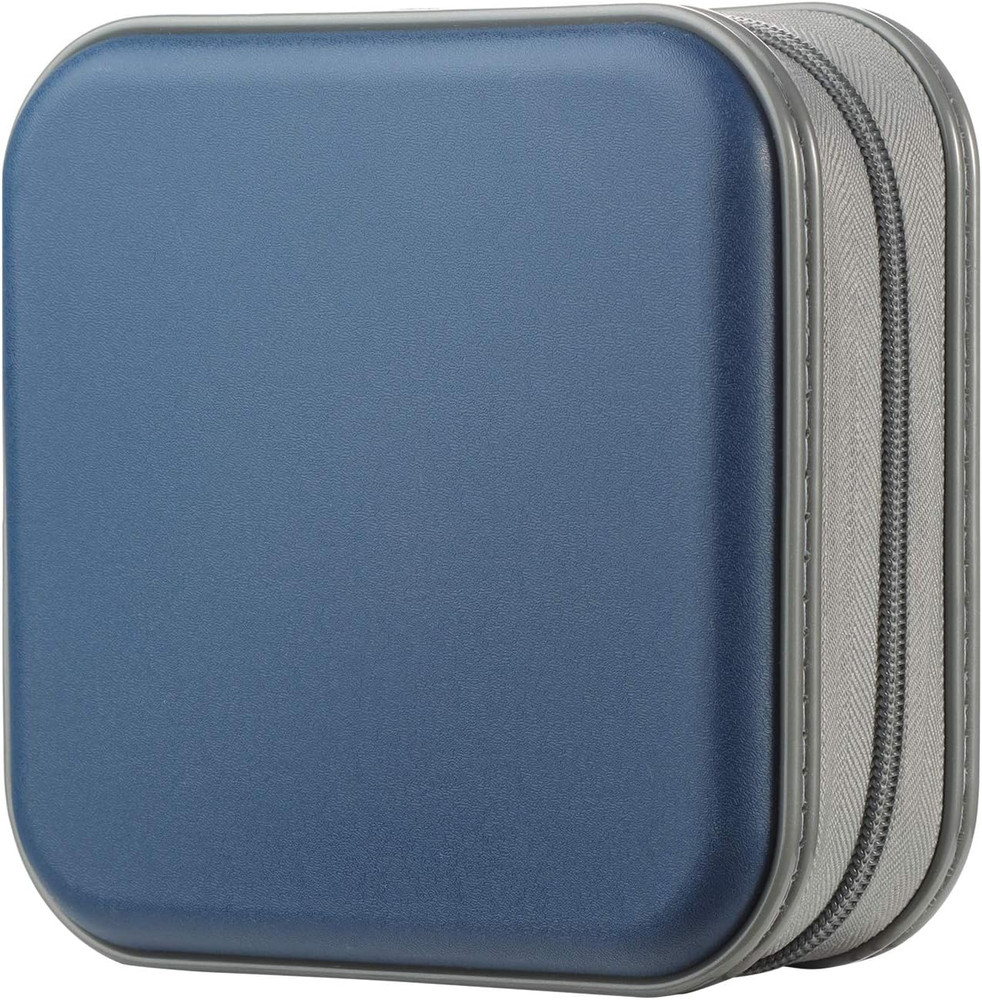 CD Case, 48 Capacity Hard Plastic DVD Case Portable Zipper CD Case Holder Large