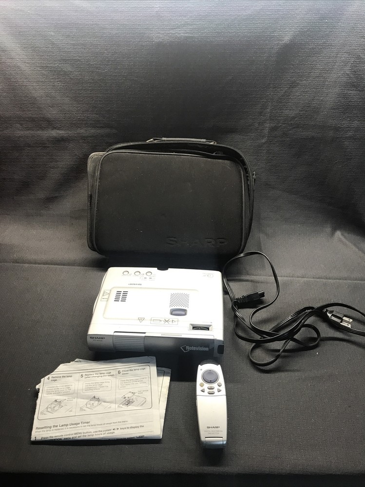Sharp Projector PG-M10S With Remote, Power Cord, Case & Instructions Works