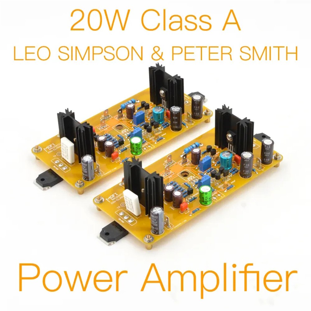 1pair 20W Class A Power Amplifier PCB Board