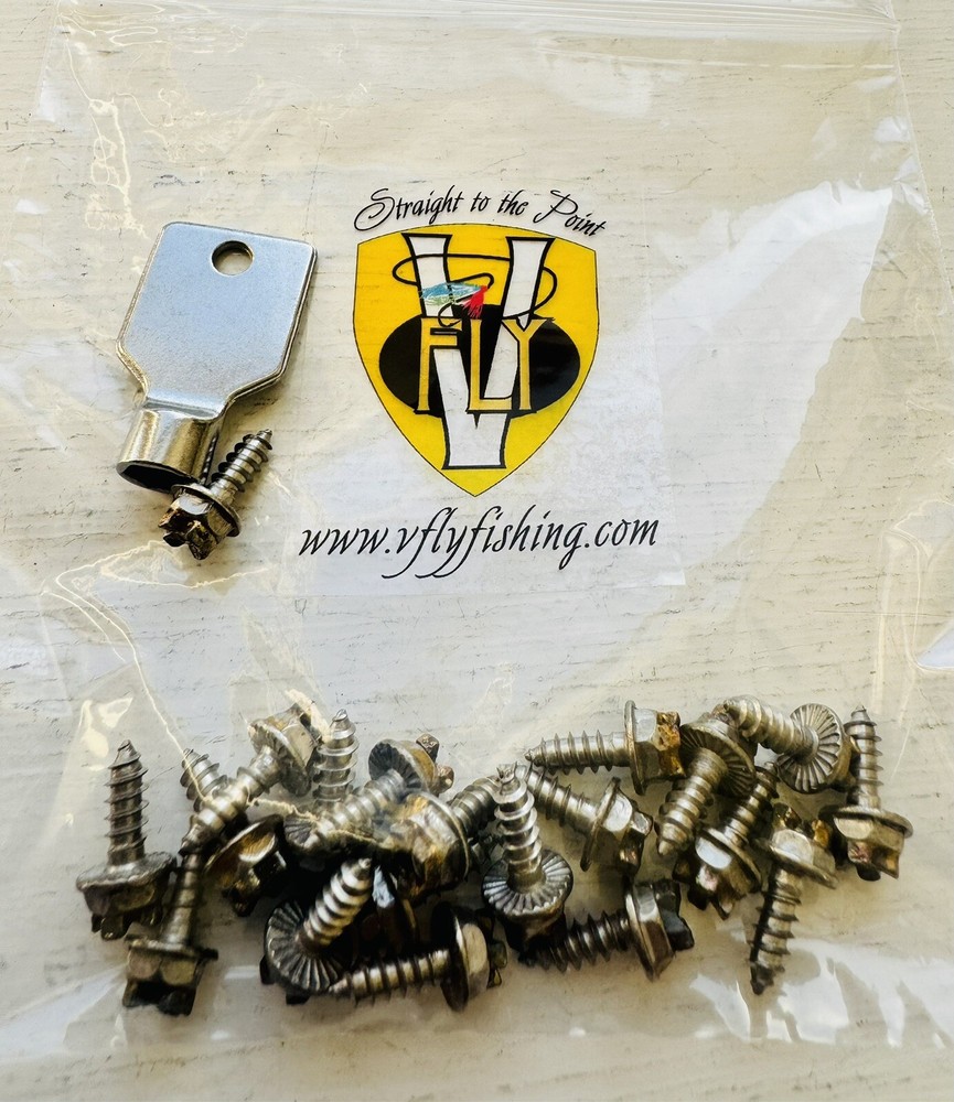 NEW V Fly HD Extreme Tungsten Wading Boot Studs 20 Per Packet with Stud Tool