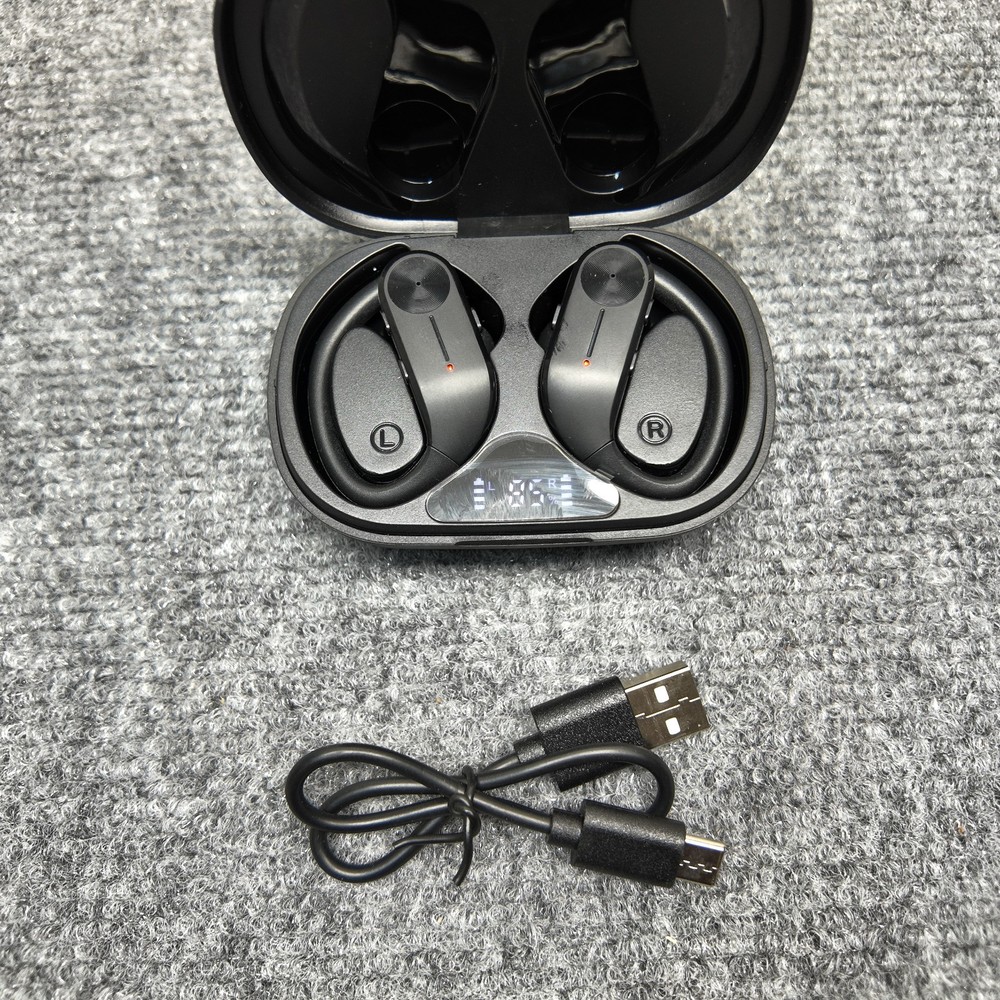 Real Time AI Translator Earbuds 166 Languages Bluetooth iOS Android Black