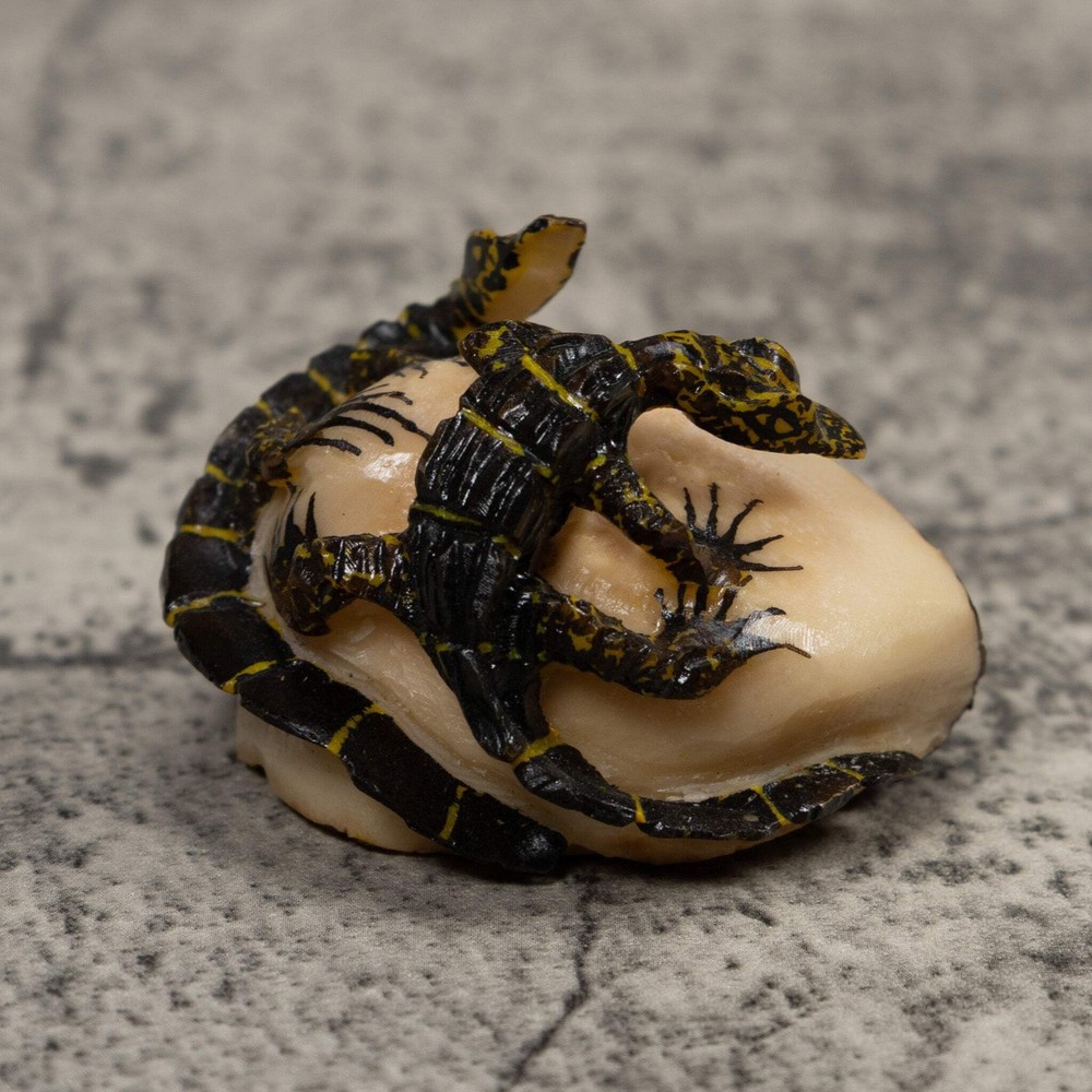 Double Alligator Crocodile Tagua Carving