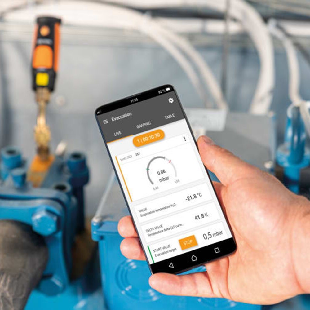 Testo 552i Wireless Vacuum Probe for HVAC Systems Handheld Test Probe 0564 2552