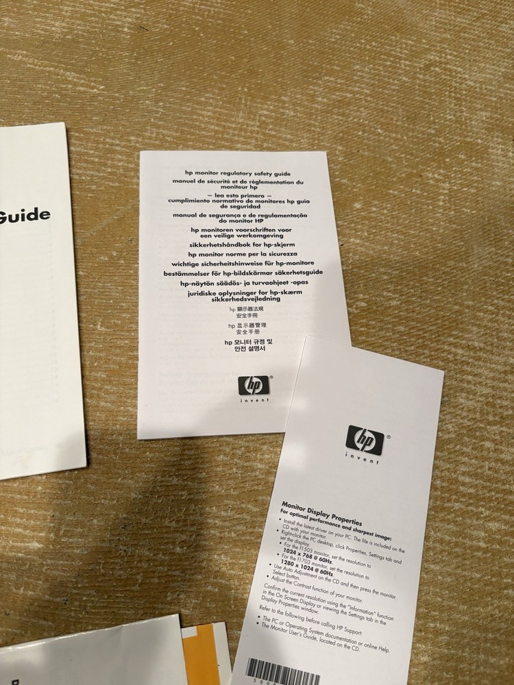 HP Pavilion Home PC Booklets Getting Started Guide Basics Vintage Disc, 2004