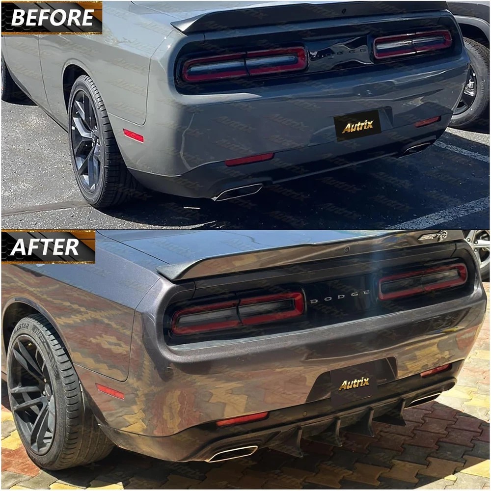 Rear Bumper Diffuser for 2015-2024 Dodge Challenger SRT Hellcat Redeye Scat Pack