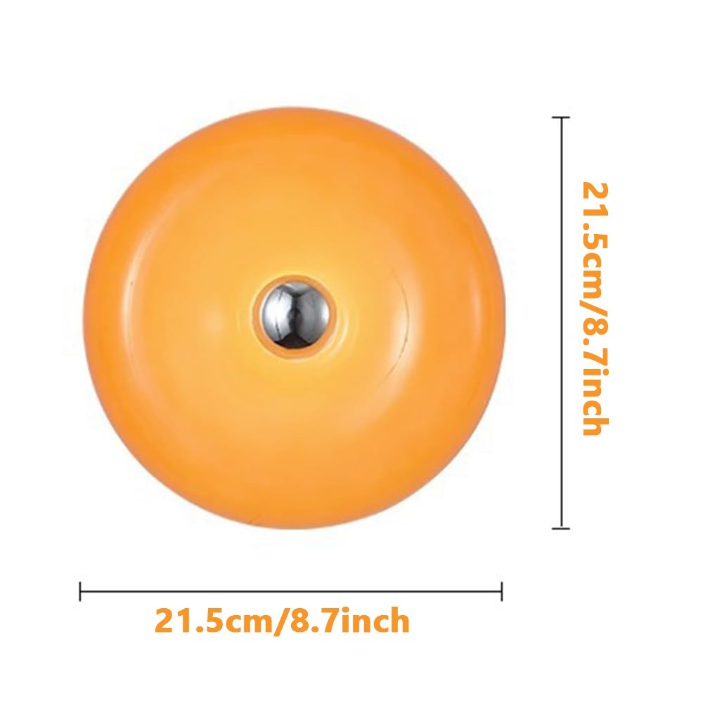 Modern Design Donut Table Lamp, LED Acrylic Lampshade with Durable Shade, Orange