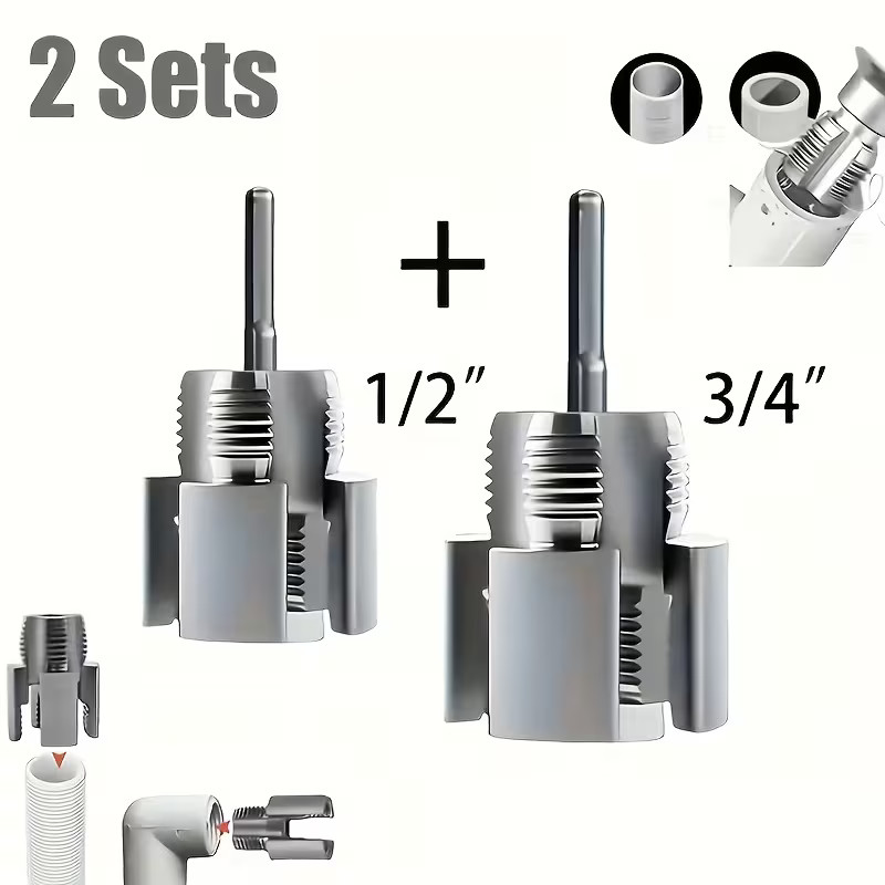 Integrated Internal, External Pipe Threading-Tool PVC Pipe Threader Cutting Kit