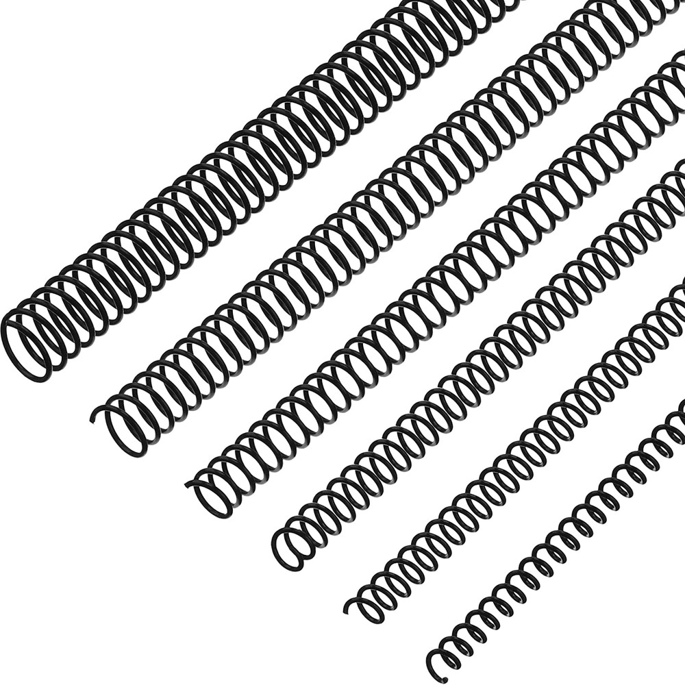 120 Pack Plastic Spiral Binding Coils Kit Spirals Multi Size Coils for Binding B