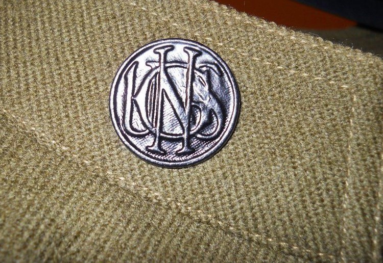 WWI US Army National Guard/ Script Collar Disk