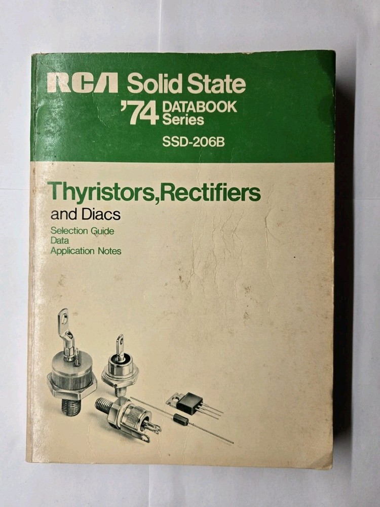 RCA Solid State Databook Series Thyristors Rectifiers and Diacs SSD-206B PPB
