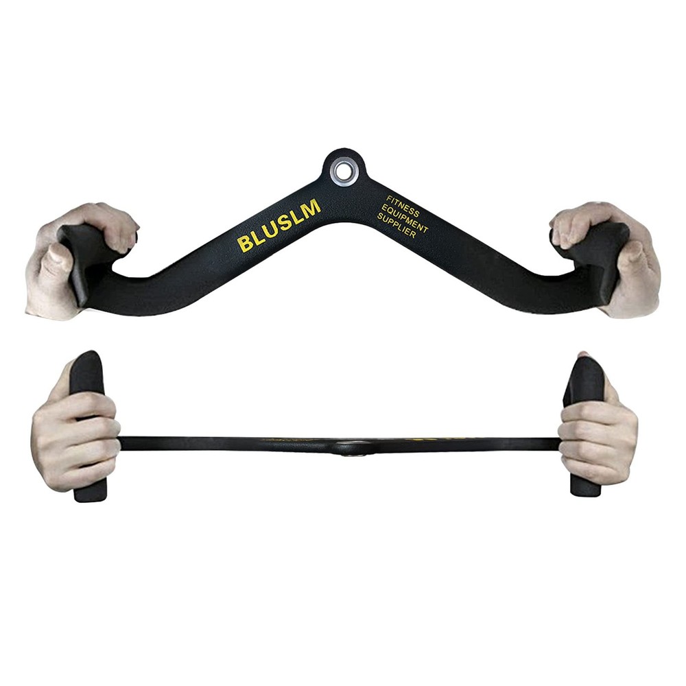 LAT Pull Down Bar for Cable Machine, LAT Pulldown Attachments T-bar V-bar Cab...