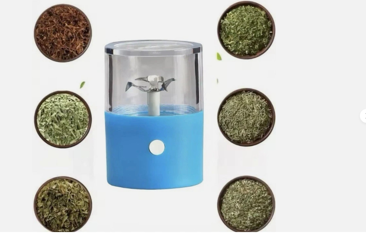 Cookies Electric Grinder Portable USB Rechargeable Mini Auto Herb Crusher Black*