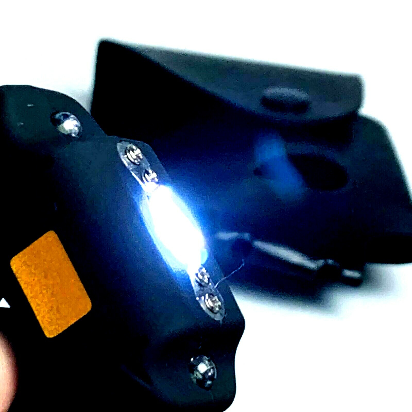 Defender Stun Gun Tactical High Powered LED Light W/ Safety Switch and Case Blac