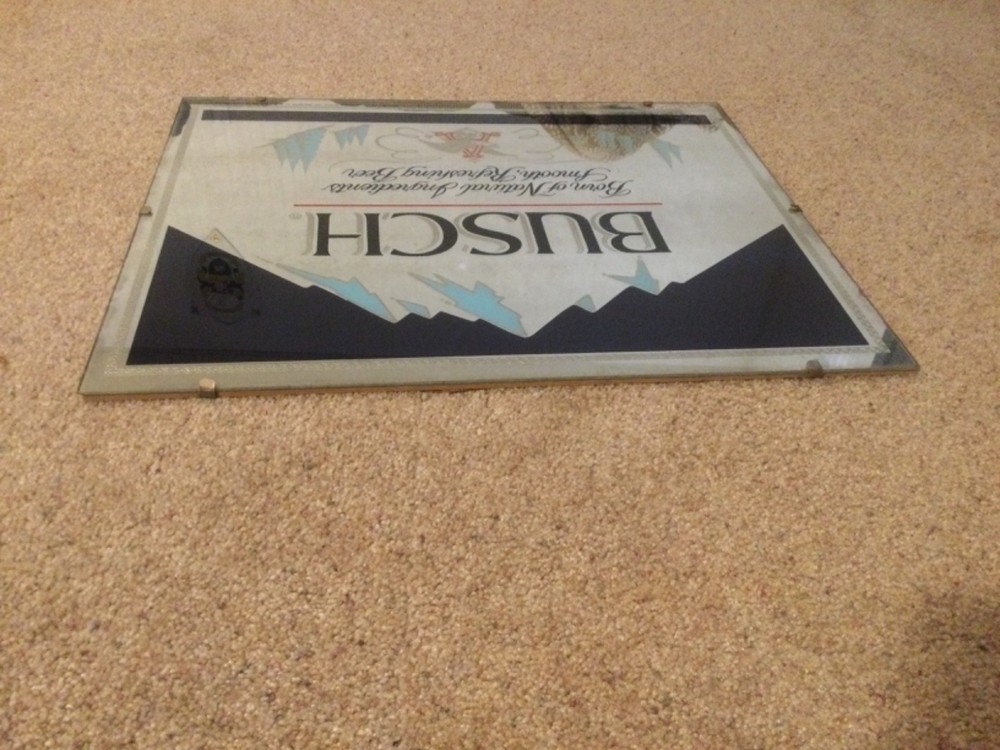 Busch Beer Frameless Mirror 21.5 x 18