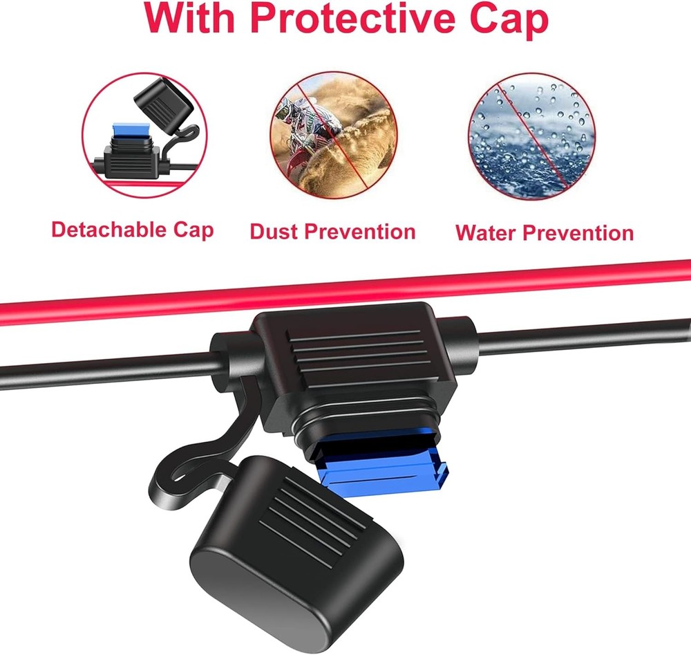 12V Cigarette Lighter Socket Splitter, 200W Triple-Port Car Adapter