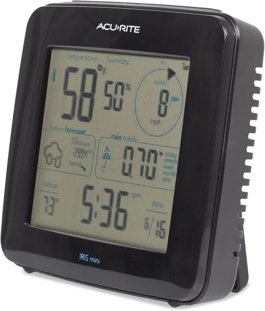 Sleek Iris Weather Station: Real-Time Forecasts & Multi-Feature Wireless Display