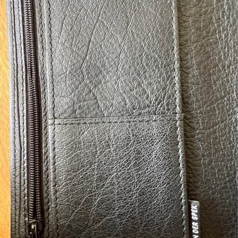 Van Der Spek VDS Touch Me Codex - Nero Black Leather - Hobonichi Weeks