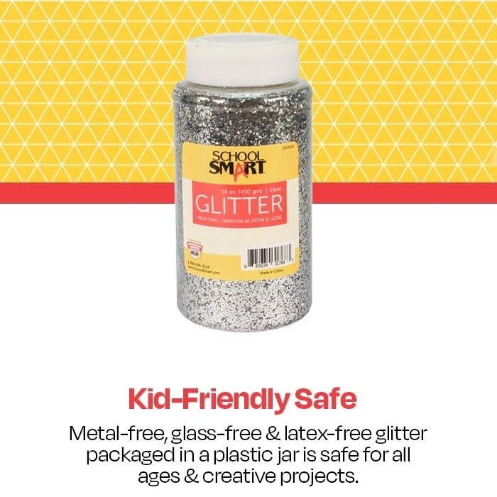 Craft Glitter 1 Pound Jar Silver