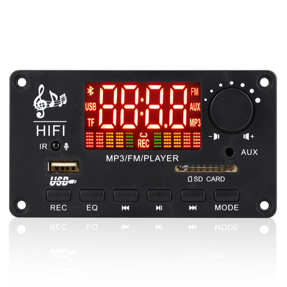 Bluetooth FM Car MP3 Decoding Board Power Amplifier W/Call Recording Lossless