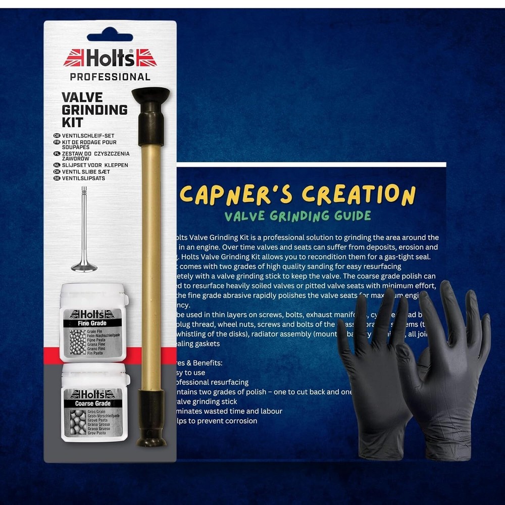 Valve Grinding Lapping Compound Kit Fine and Coarse Grade Bundle with Capners...