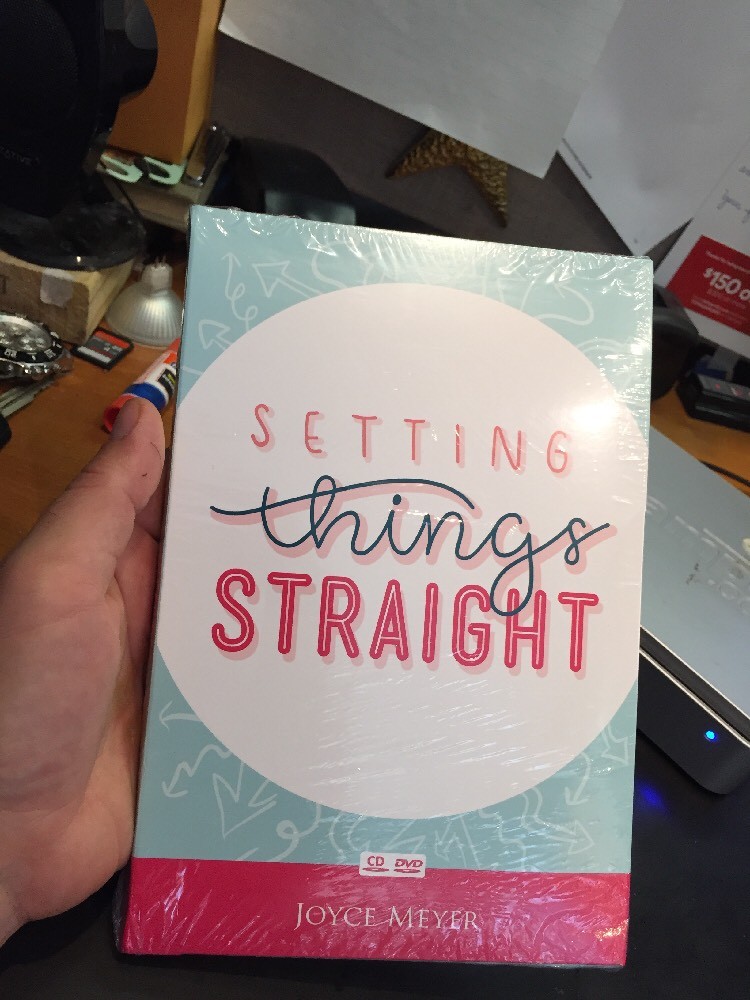Joyce Meyer-CD/DVD SET SETTING THINGS STRAIGHT BRAND NEW SEALED.